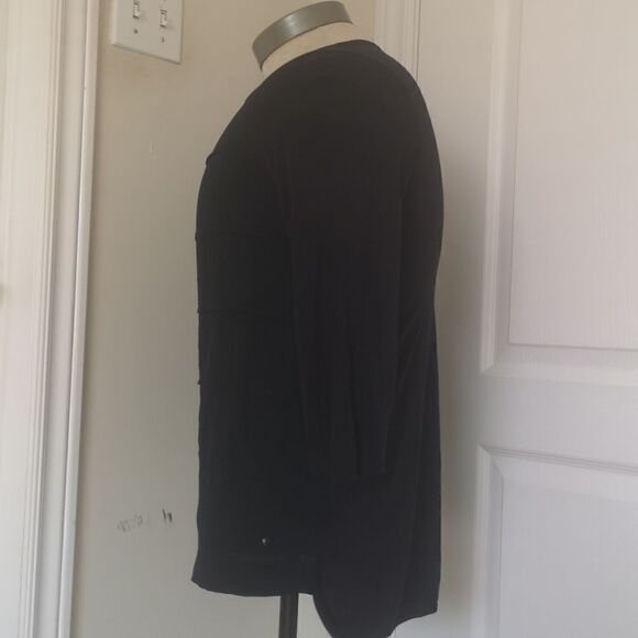 Olsen Ladies Crew Neck 3/4 Sleeves Casual Top Navy Blue 5/6 - Picture 3 of 16